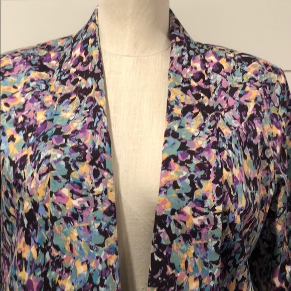 Mossimo multi color blazer no buttons - Picture 2 of 4